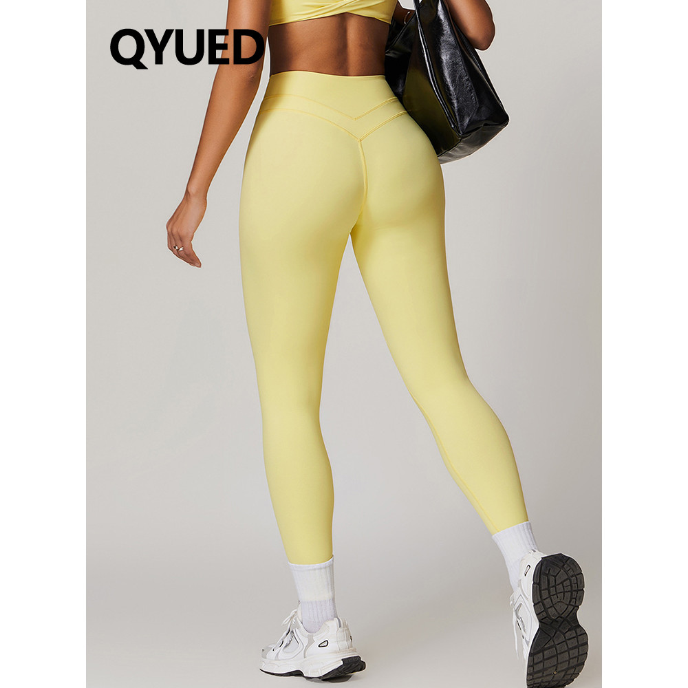 European American High-Strettch High-Waisted Abdomen-Narrowing Yoga Pants Abdomen-Narrowing Hip-
