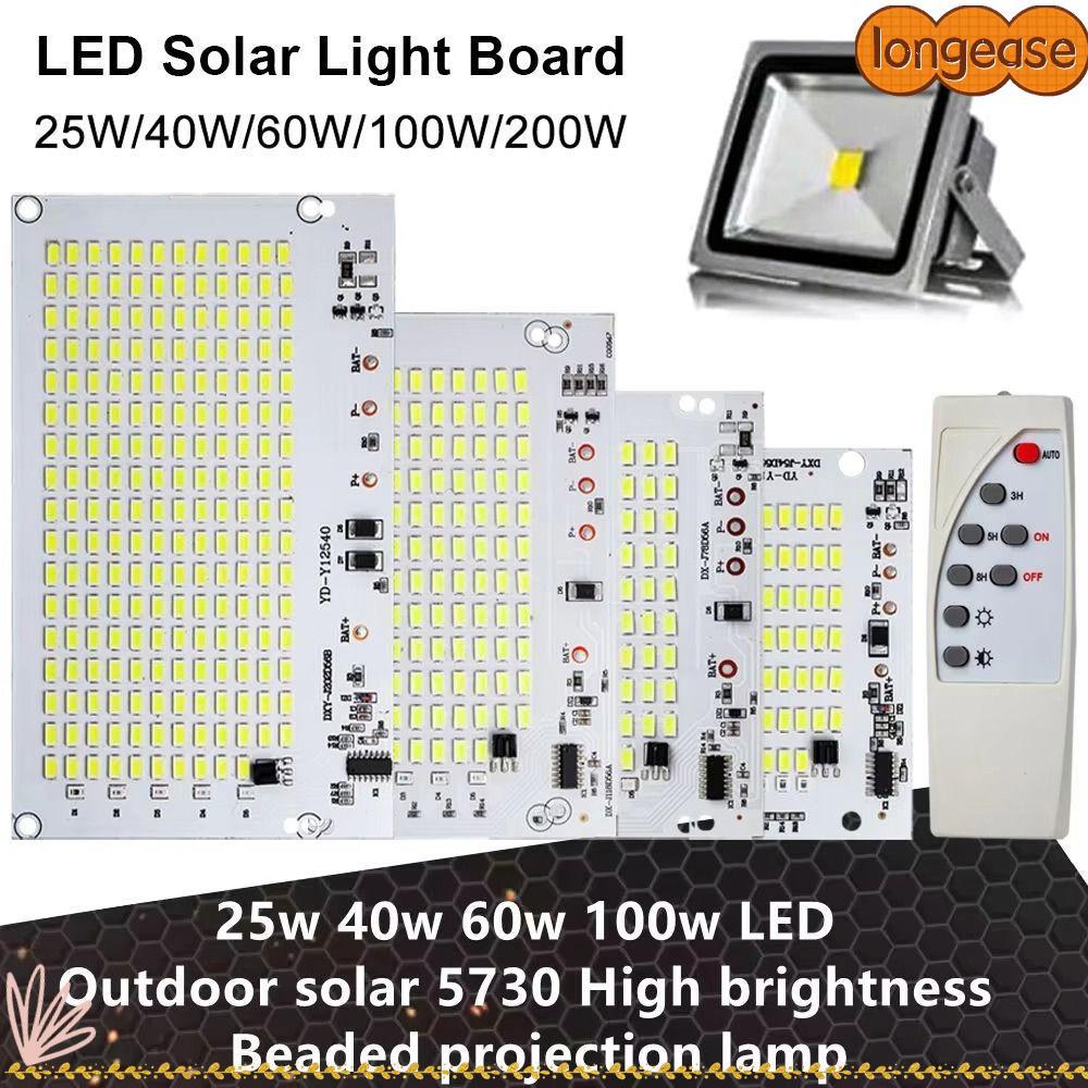 LONGE 1 ชิ้นไฟ LED, 25/40/60/100/250 วัตต์แหล่งกําเนิดแสงความสว่างสูง, SMD5730 พร้อมรีโมทคอนโทรลแสงสีขาวรีโมทคอนโทรล Floodlight