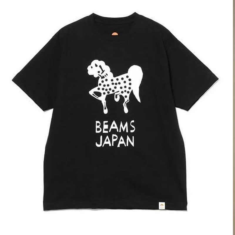 พร้อมสต็อก BEAMS Year of the Horse พิมพ์ zodiac เสื้อยืดคอกลมแขนสั้นสําหรับผู้ชายและผู้หญิงลําลองหลวมลายการ์ตูน Premium Quality Shirt