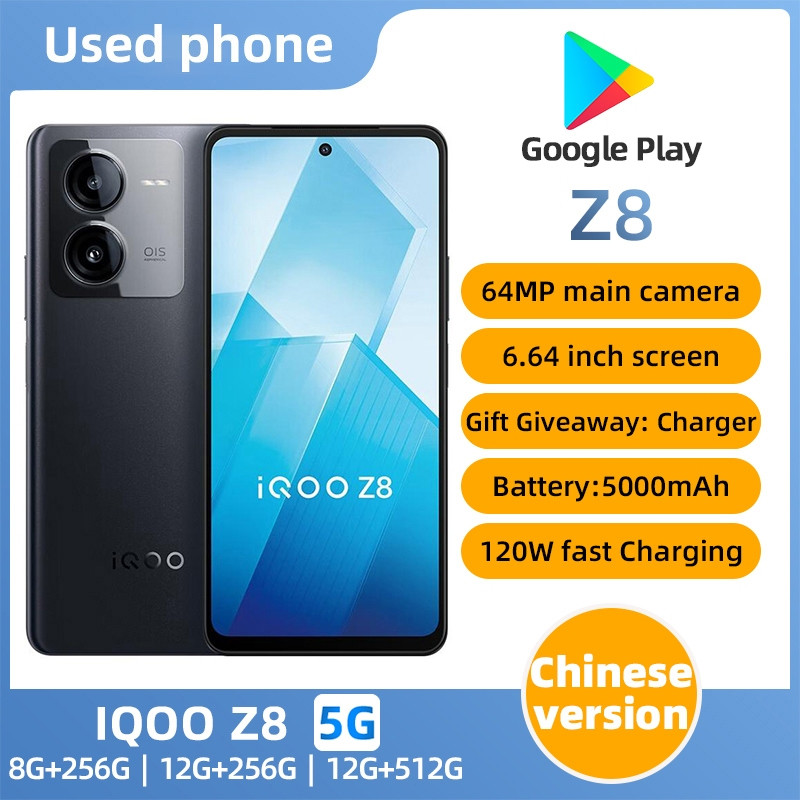 SmartPhone iQOO Z8 5G 6.64 นิ้ว 64MP CAMERA ใช้โทรศัพท์รับประกัน Murah