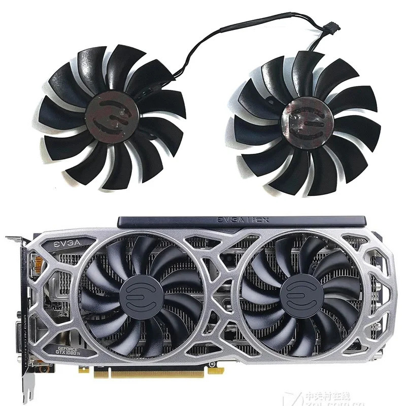 PLA09215B12H DC 12V 0.55A 85 มม.4PIN สําหรับ EVGA GTX1060 1070 ใช้งานร่วมกับรุ่นสาธารณะ GTX1080 1070