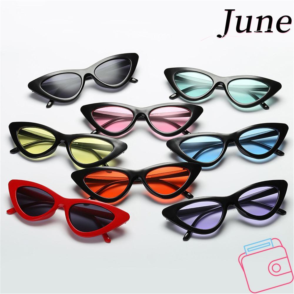 JUNEGOODS Retro แว่นตากันแดด Sun Shades แฟชั่นแว่นตาหญิง Shades