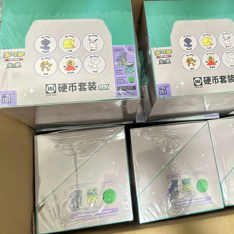 Pokémon 151 ชุดเหรียญที่น่าตกใจ EX การ์ด PTCG ความน่าจะเป็นของแท้ Gengar Pikachu AR