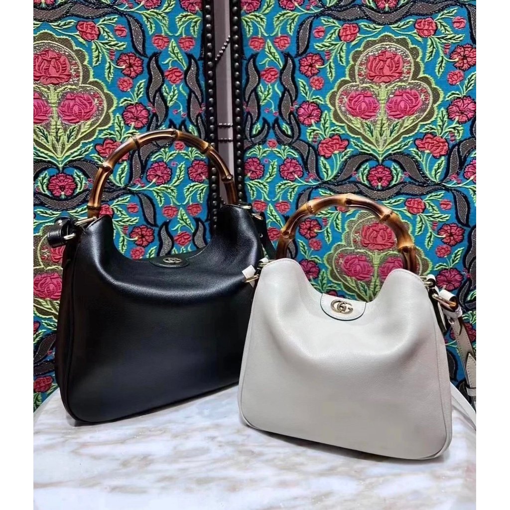 G GUCCI GUCCI Diana Bamboo Handbag Shoulder Bag Messenger Bag GG Ladies Leather Bamboo Bag746251 746
