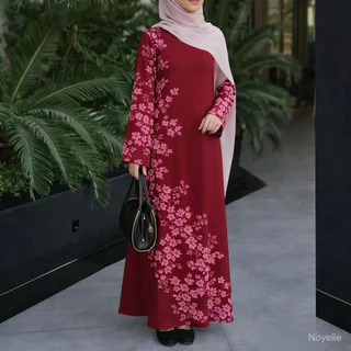 2026 อี๊ด อัล-ฟิตร์ เสื้อผ้า เสื้อคลุมและเดรส Algerian kaftan สไตล์ลําลอง สําหรับผู้หญิงมุสลิม เนื้อใส่สบาย สีสันสดใสที่ไม่ซีดจาง เหมาะสําหรับใส่พิเ