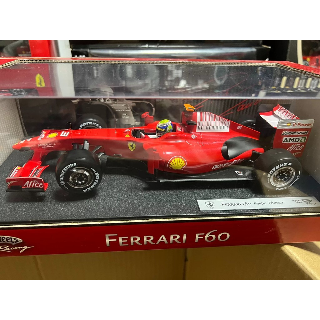 [มาพฤษภาคมมาใหม่] Hot Wheels f1 1: 18 Ferrari F60 Masa Annual Edition Positive Racing Cars Has Been 