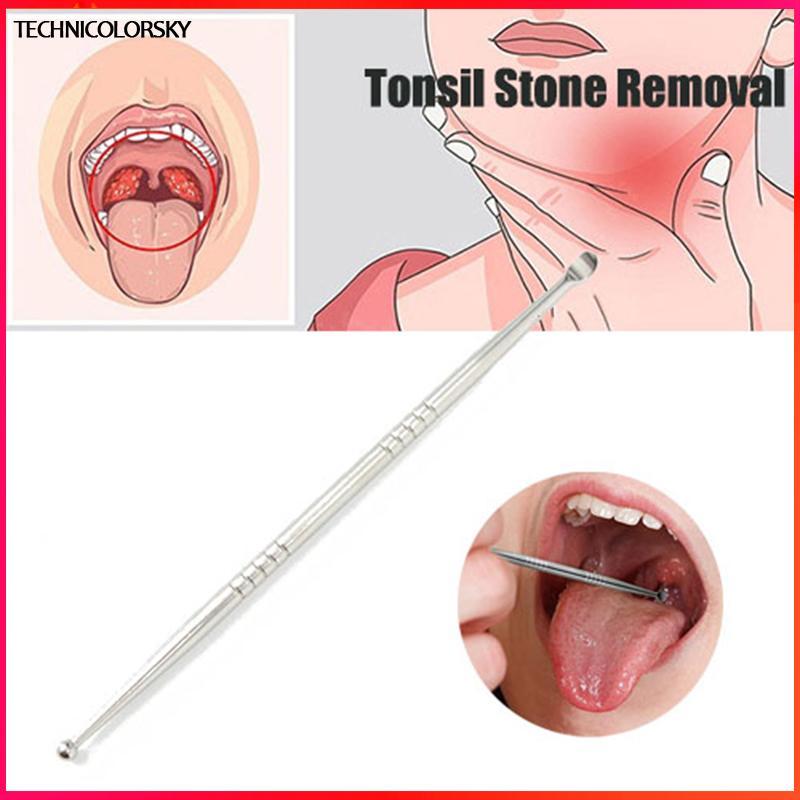 Technicolorsky 1 PC Tonsil Stone Removal Ear Wax Remover เครื่องมือสแตนเลส Remover ปากทําความสะอาด Care เครื่องมือ Tonsil Stone Remover Health Care TSY