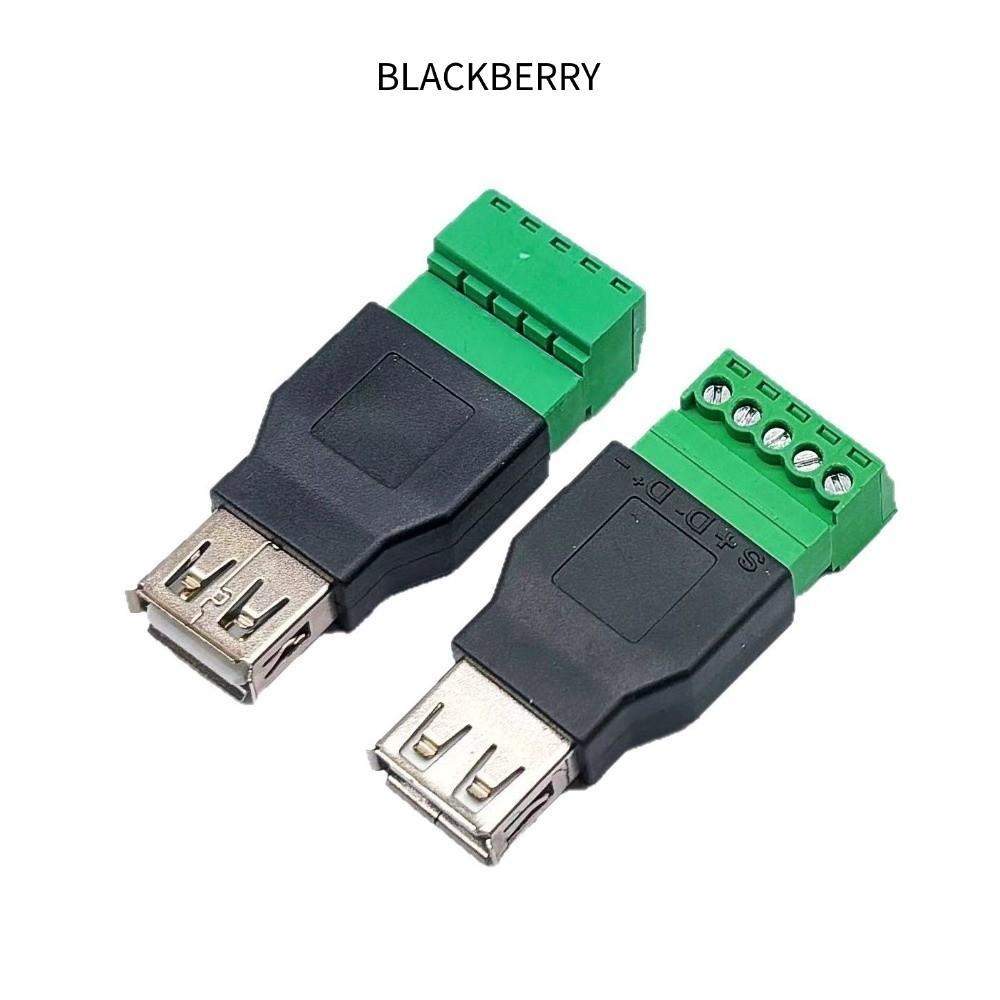BLACKBERRY USB Turn Terminal, Adapter Connector Jack 5 Pin USB 2.0 Connector, Shield Screw Terminal 