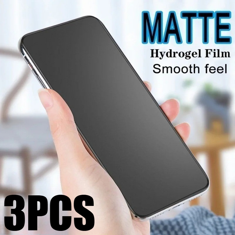 3 ชิ้นป้องกันหน้าจอ Matte ฟิล์มสําหรับ iQOO 3 5 7 8 9 10 11 12 13 15 15R U1 U3 U3x U5 U5e U5x Ultra 