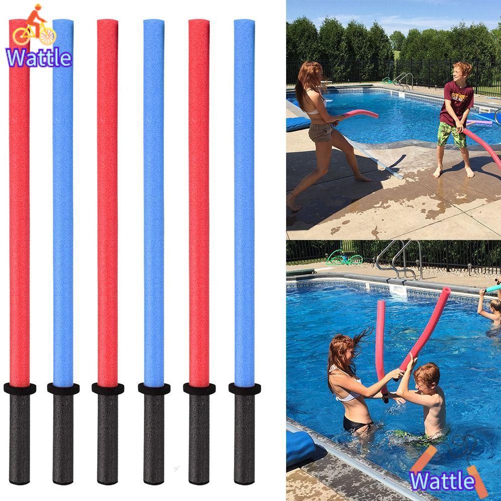 WATTLE Pool Noodles Foam Light Saber Toy, Long Party Favors Pool Noodle Stick, โฟมสระว่ายน้ํา Backya