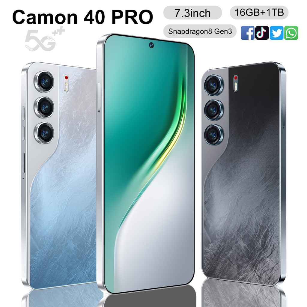 โทรศัพท์มือถือ Camon40 Pro โทรศัพท์ Android 7.3 หน้าจอขนาดใหญ่ 16+1T สมาร์ทโฟนพร้อมสต็อก⭐⭐0506  2.5 