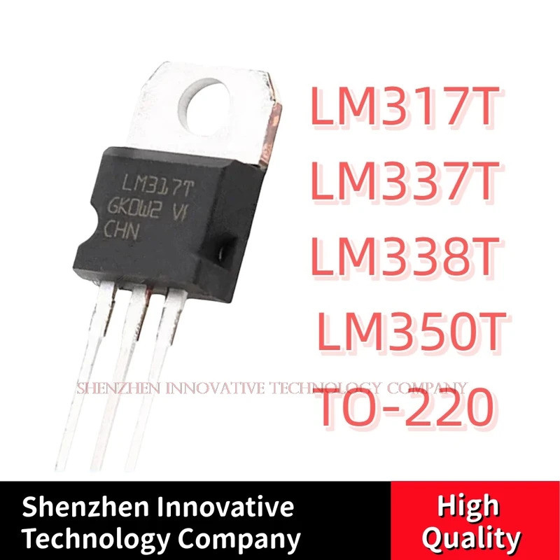 5PCS LM317T LM317 LM350 LM337 LM338 LM337T LM338T LM350T TO-220 Field Effect ทรานซิสเตอร์