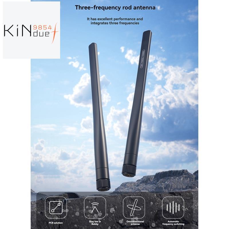 Tri-Band Stick Antenna 2.4G ความถี่การสลับอัตโนมัติสําหรับระยะไกล FPV RC Drone Quadcopter อะไหล่ 868