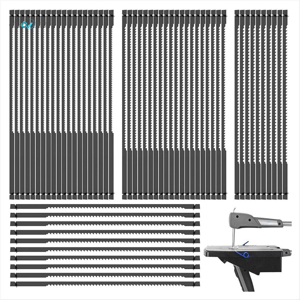 Gzhxdiizi60Pcs Scroll Saw Blades Pin End, 15TPI, 18TPI, 24TPI Pin End Scroll Saw Blade สําหรับตัดไม้