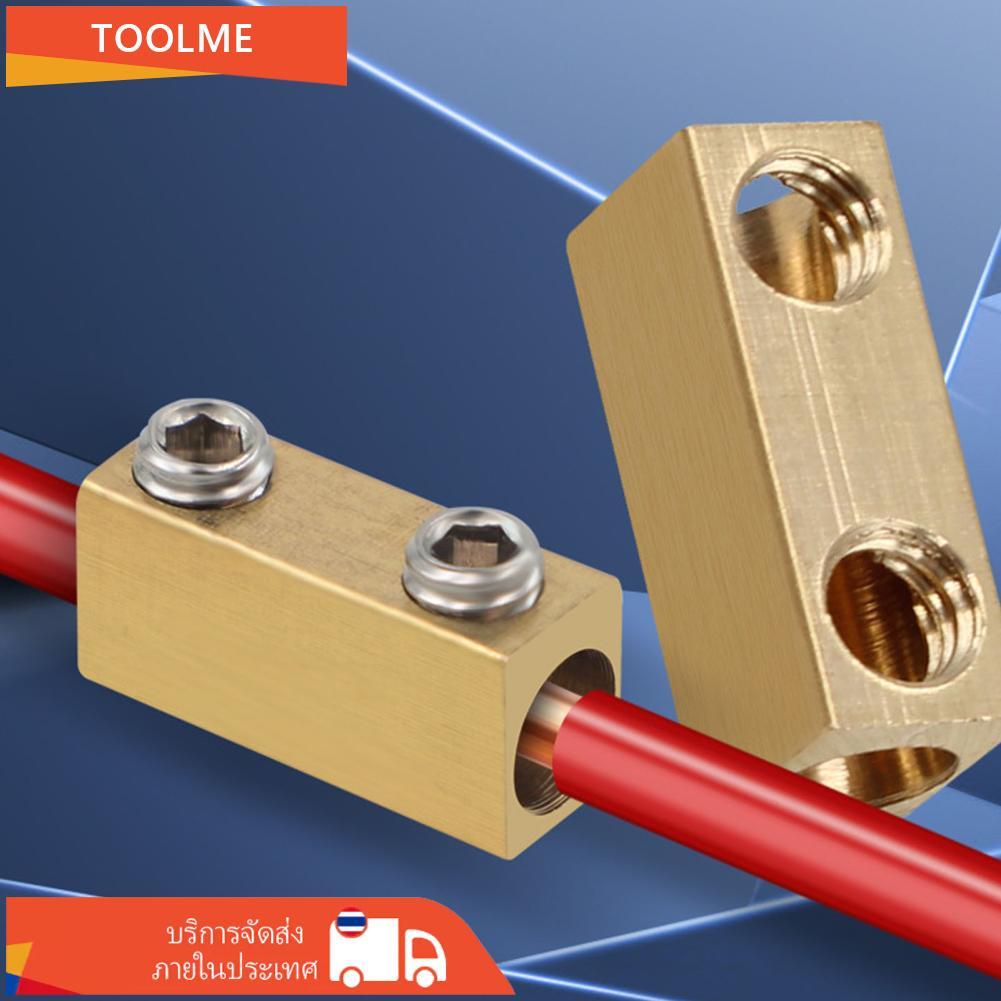 Toolme-TH 25PCS ตัวเชื่อมต่อสายไฟ 5 10 12AWG ขั้วต่อ 50 สกรูและ 25 ท่อหดความร้อนสำหรับการใช้งานไฟฟ้า