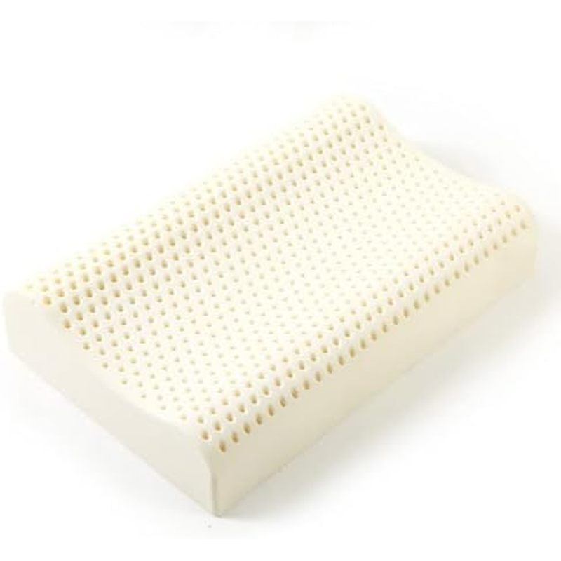 Natural Latex,for Stomach Sleeper, Front Sleeper Pillow Helps Relieve Pressure, Perfect for Travel a