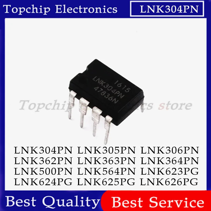 5PCS LNK306PN LNK306 DIP-7 LNK305PN LNK304PN LNK564PN LNK364PN LNK626PG LNK362PN LNK363PN LNK500PN L