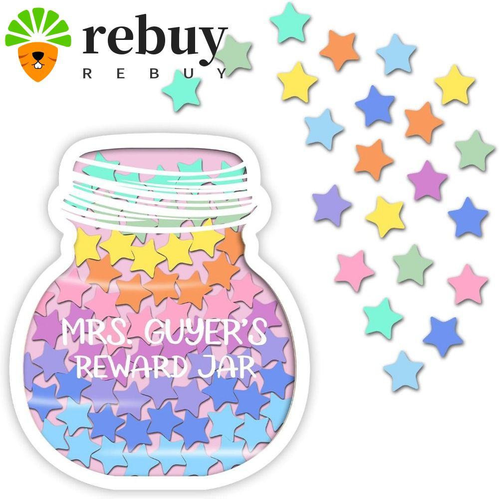 REBUY Positive Behavor Rewards Jar, ไม้การ์ตูนเด็ก Star Reward Jars, การฝึกอบรมกิจวัตรรางวัลพฤติกรรม