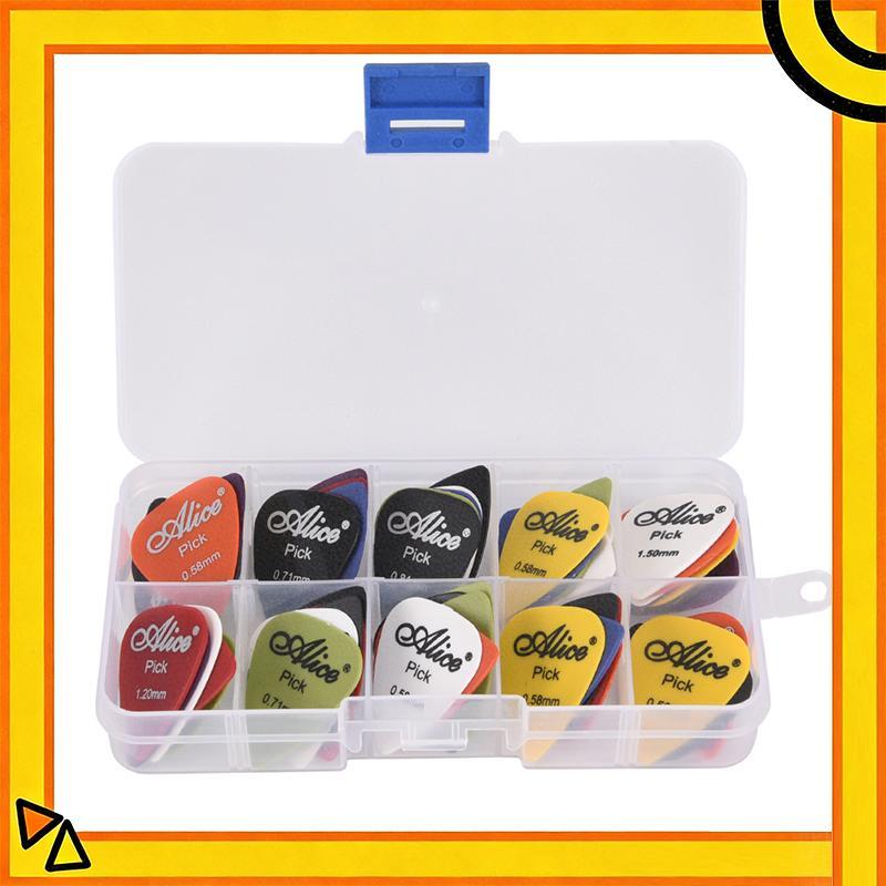 (ใหม่) 50 ชิ้น/เซ็ตกีตาร์ไฟฟ้า Pi Acoustic Music Ps Plectrum กีตาร์อุปกรณ์เสริม