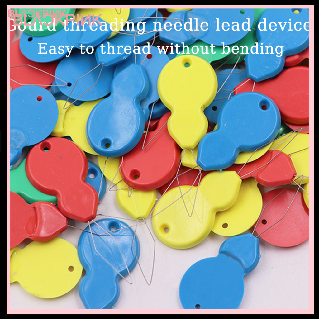 <Sunshine123> Easy-to-use Needle Threader สําหรับเย็บ 20 ชิ้น Gourd-shaped พลาสติกเข็ม Threaders สํา