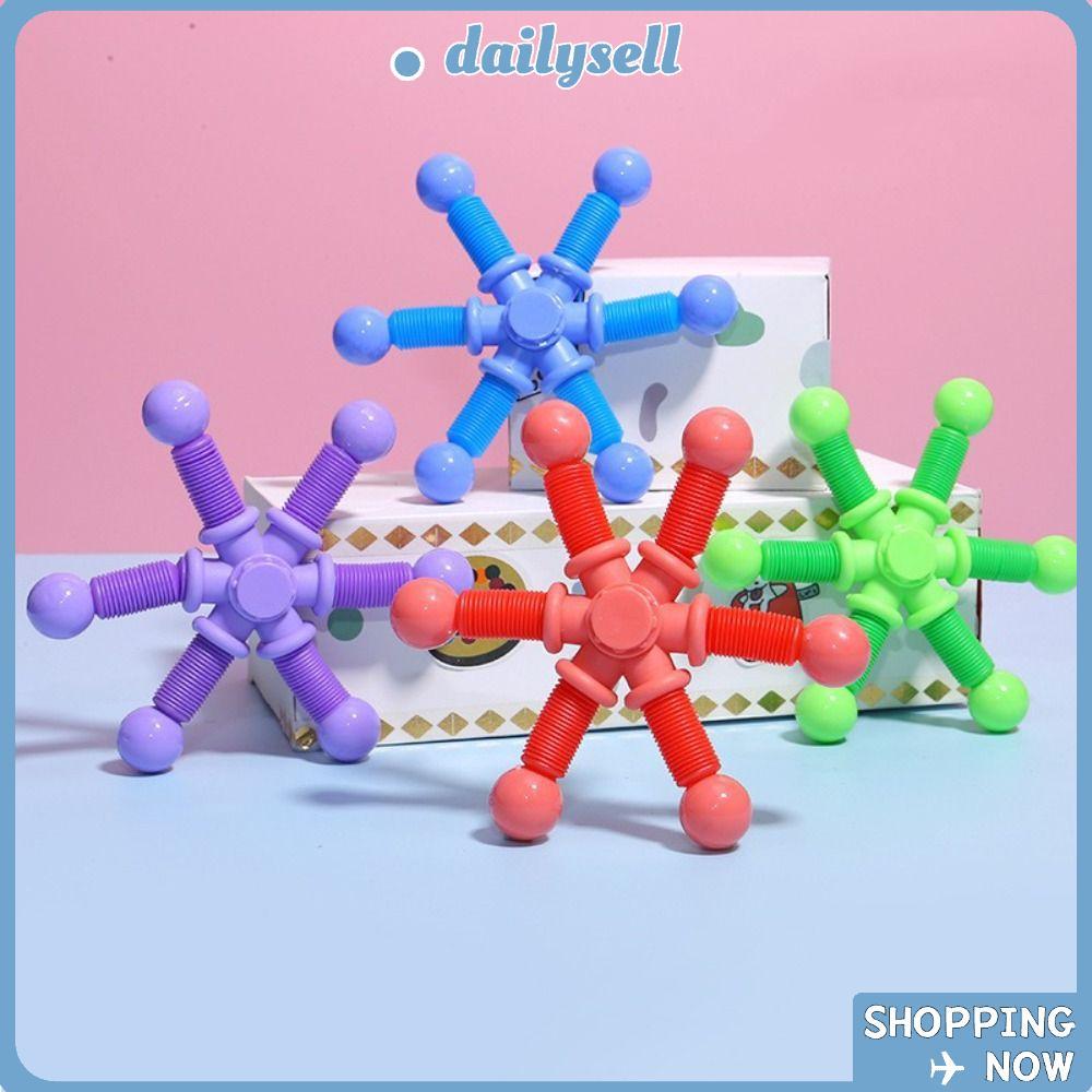 DAILY Telescopic Tube Gyroscope, พลาสติก Transformable Fidget Spinner ของเล่น, ของขวัญ Creative Pop 