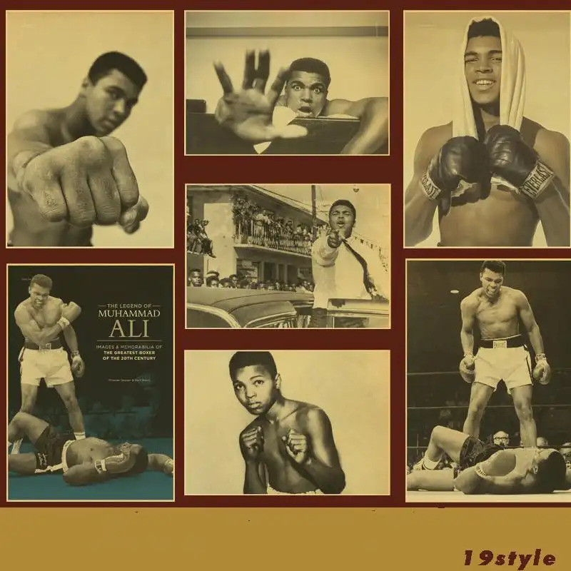 Boxing Posters Muhammad Ali retro kraft paper vintage poster Home Decor (no frame) - A/(inner frame.