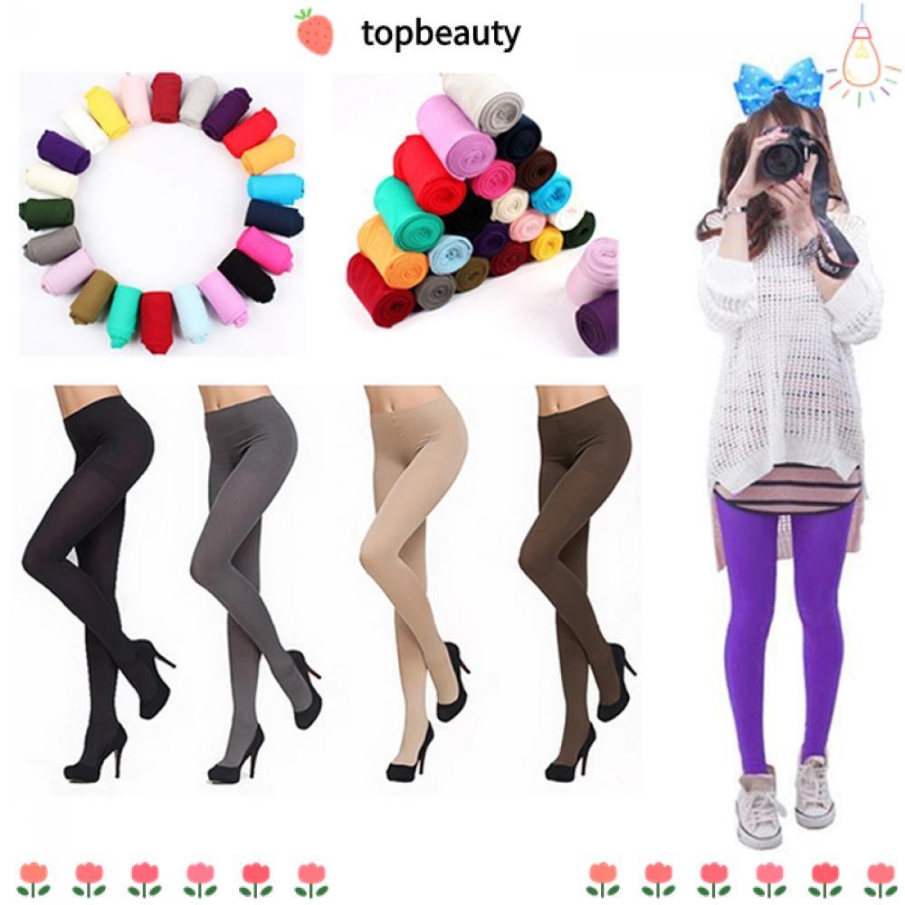 TOPBEAUTY Tights Women 120D Beauty Footed Socks