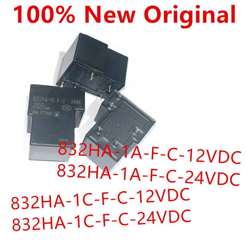 5 ชิ้น 832HA-1A-FC-12VDC 832HA-1A-FC-24VDC 832HA-1C-F-C-12VDC 832HA-1C-F-C-24VDC รีเลย์กําลังสูงใหม่