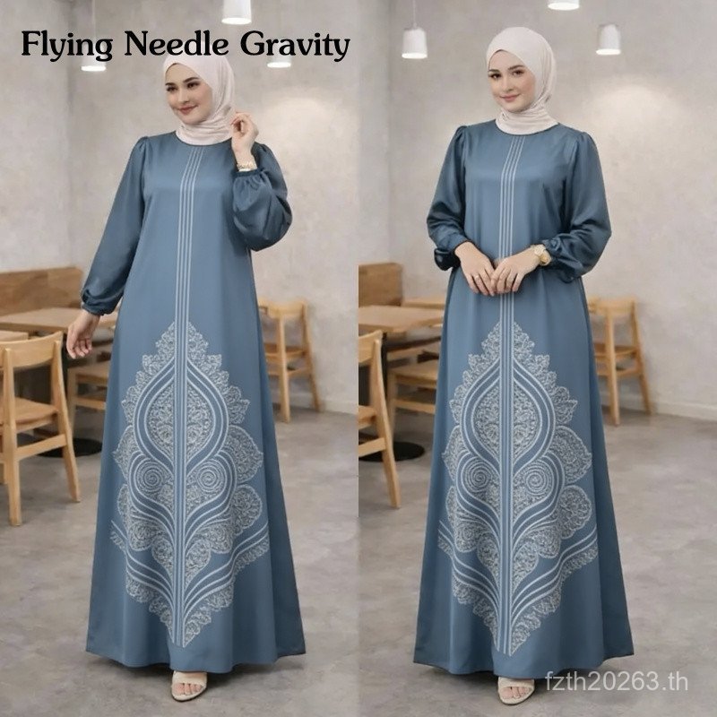 2026 ลาย Kurung Dress พิเศษ Gamis ออกแบบโดย FNG สีสดใส ไฮไลท์ Body Shape & Elegance เสื้อคลุมคุณภาพพรีเมี่ยมราคาไม่แพง