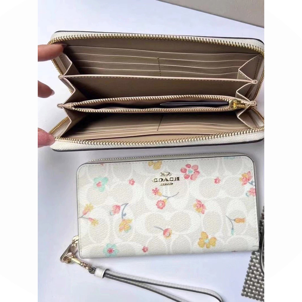 Long Wallet C4452 C8695 กระเป๋าสตางค์ กระเป๋าเงิน กระเป๋าสตางค์ใบยาว YKK ซิป/วงข้อมือ V1SE35HD