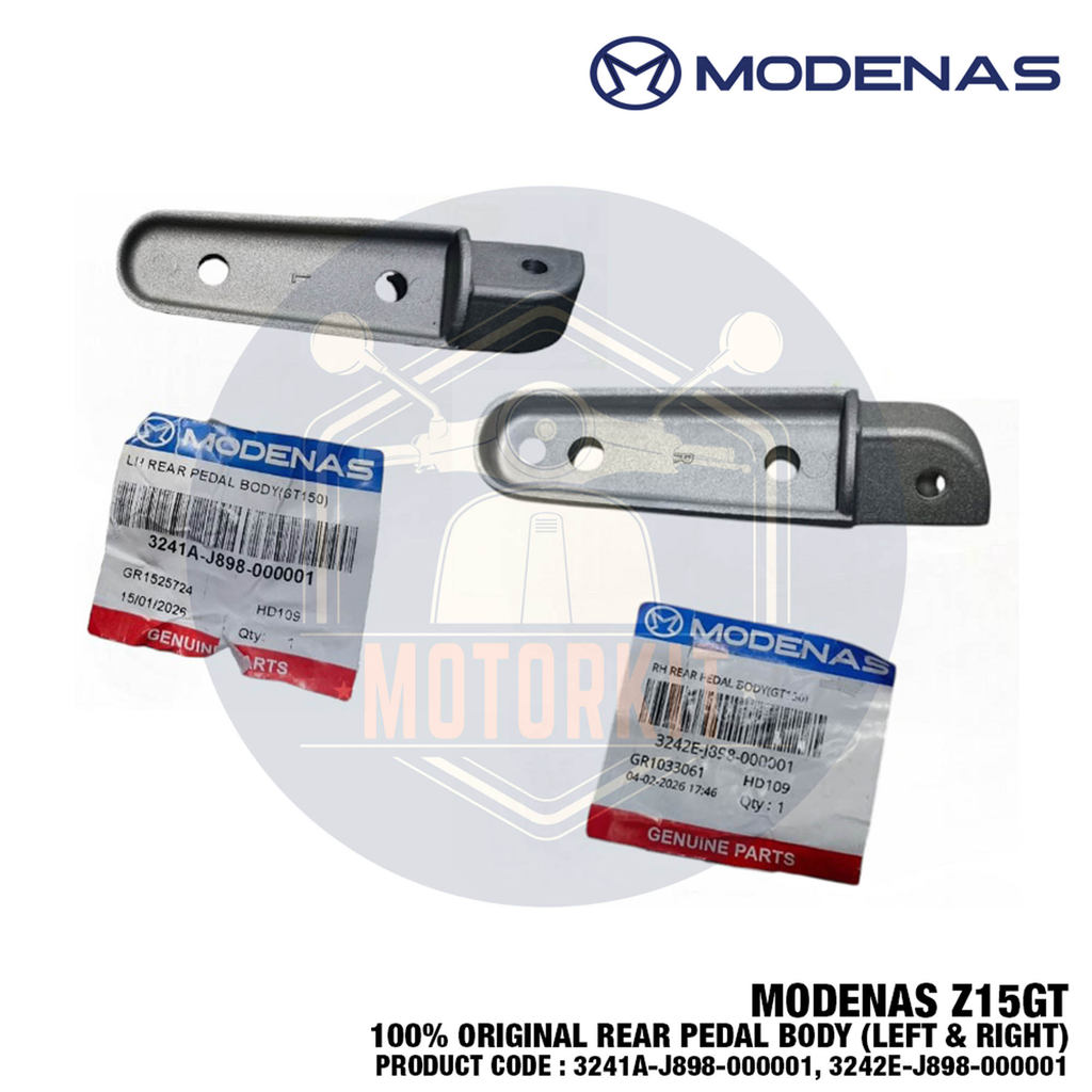 MODENAS Z15GT GT150 ด้านหลัง PEDAL BODY REAR FOOT FOOT 3241A-J898-000001 3242E-J898-000001