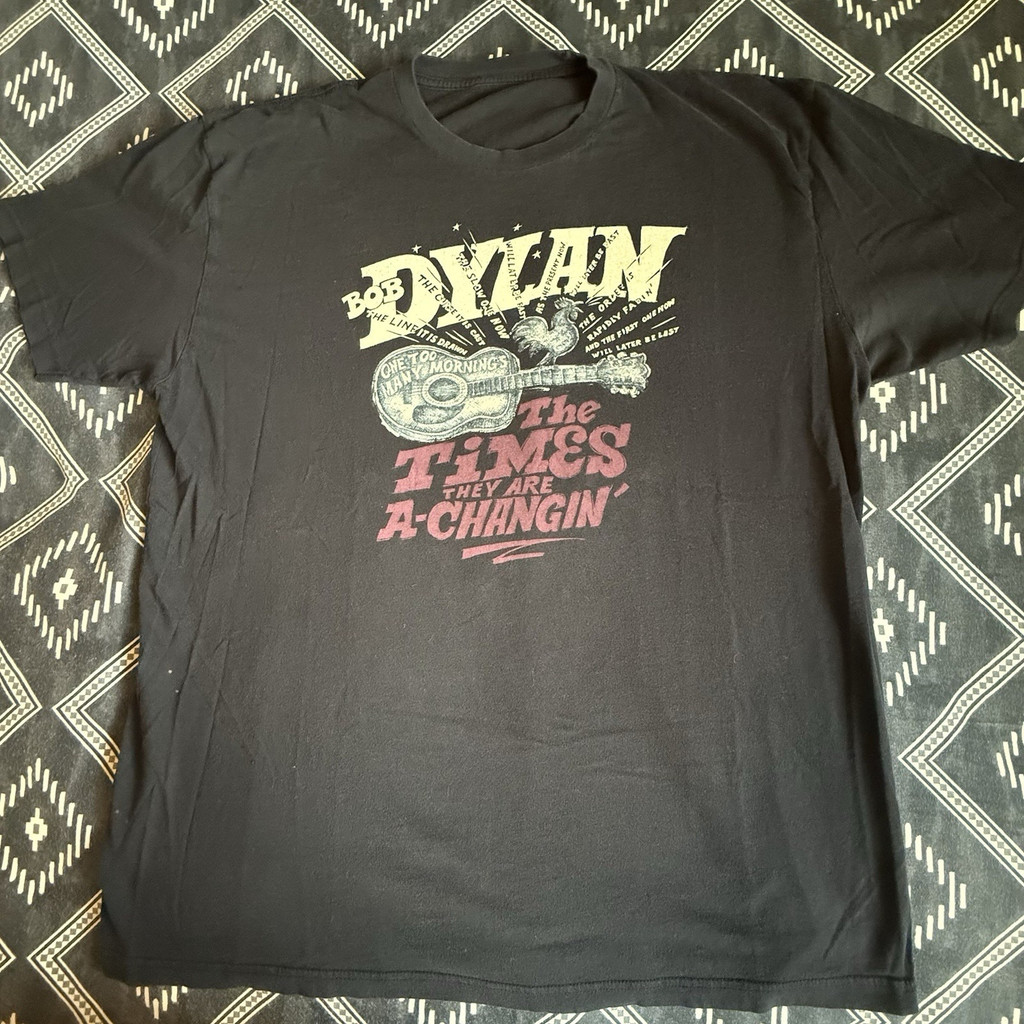 2026新款BOB DYLAN ครั้งนั้นเป็นเสื้อยืดเพลงทดสอบของ A-Changin