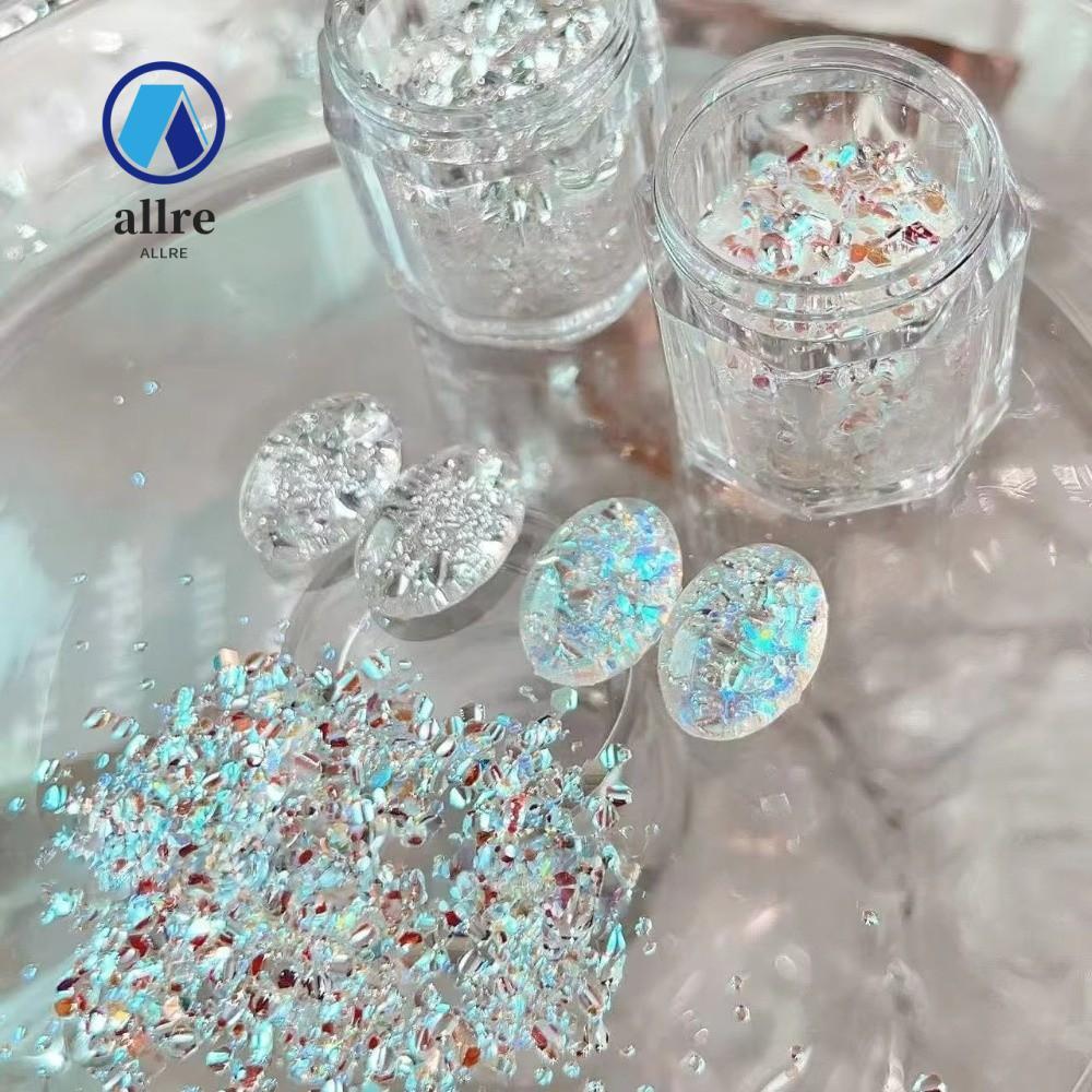ALLRE Nail Art Sequins, Glitter Blinking Flash Nail Art, Sequins Nail Art DIY Nail Art Charms