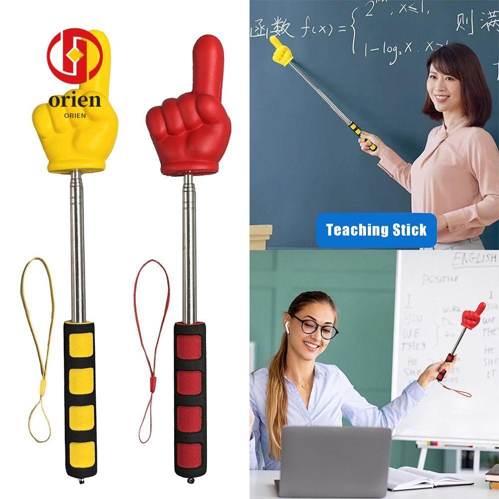 ไม้การสอน ORIEN, นิ้วออกแบบ Telescopic Rod Finger Reading Sticks, สแตนเลสคุณภาพสูงการเรียนรู้การศึกษาของเล่นนักเรียน