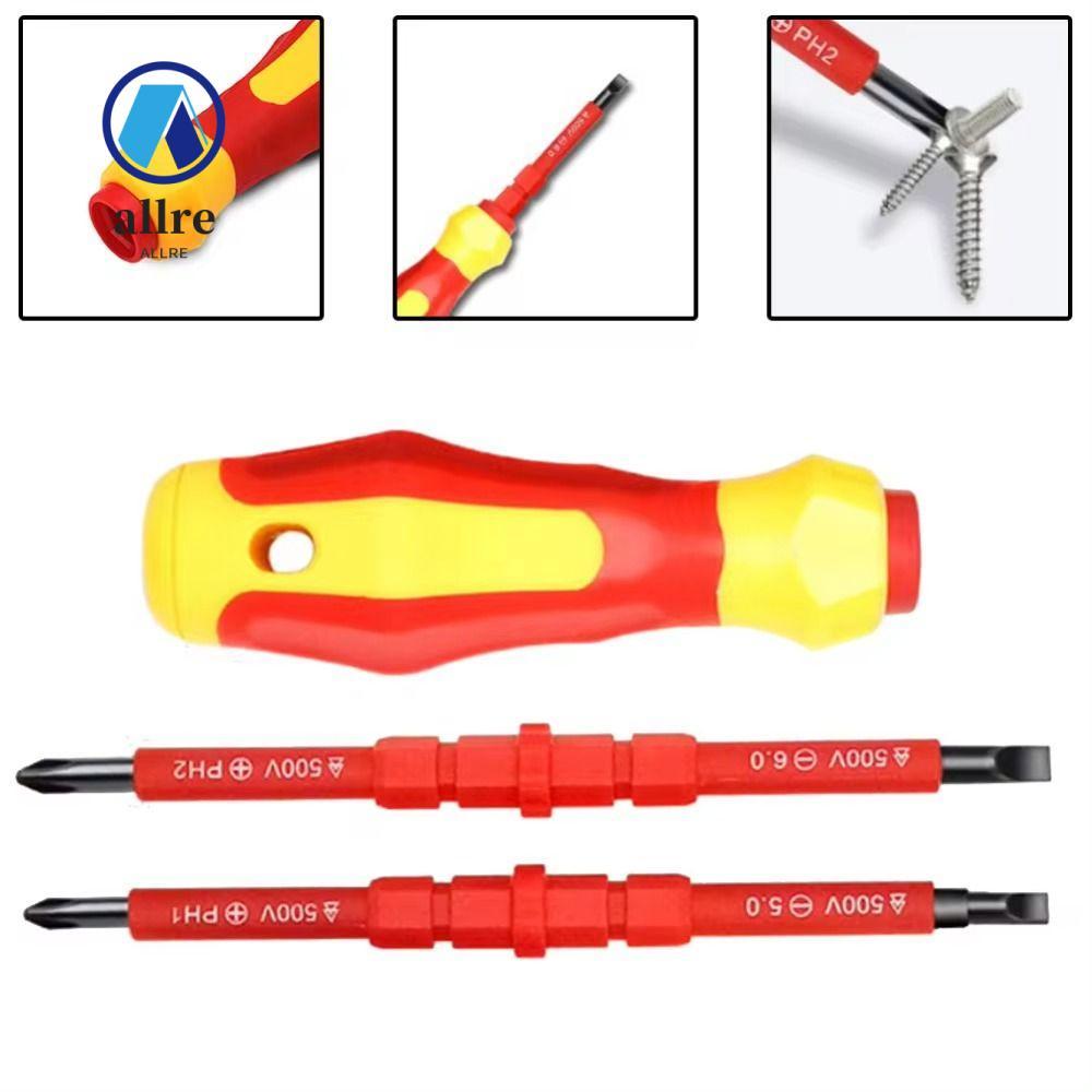 AERIDOK 3 ชิ้น/เซ็ต Slotted Cross ไขควงบิต, Repaire Nutdrivers ฉนวน Magnetlc ไขควงอเนกประสงค์, ทนทาน PH1 PH2 มือเครื่องมือช่างไฟฟ้ามือสกรูไดร์เวอร์