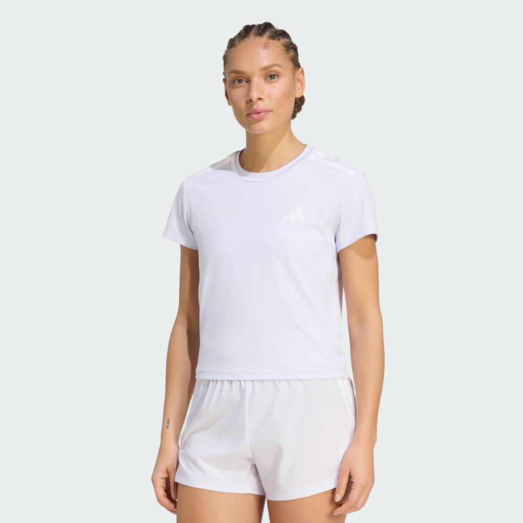 adidas Gym & Training เสื้อยืด Hyperglam 3-Stripes ผู้หญิง สีม่วง KQ5781