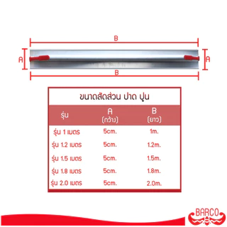 BARCO สามเหลี่ยมปาดปูน อลูมิเนียม