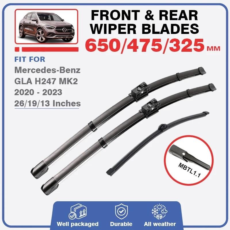 ใบปัดน้ําฝนสําหรับMercedes Benz GLA H247 MK2 2020 2021 2022 2023 กระจกกระจกหน้าต่าง GLA200 GLA220 GL
