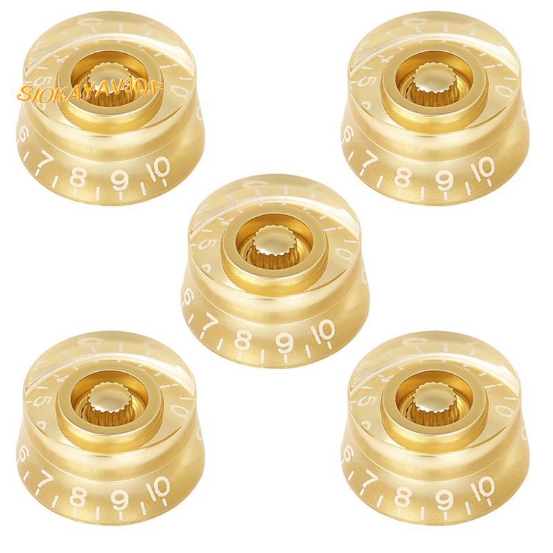 5 ชิ้นกีตาร์ Volume Tone Control Knob ความเร็ว Volume Tone Control Knob LP สไตล์กีตาร์ไฟฟ้าอะไหล่ปุ่