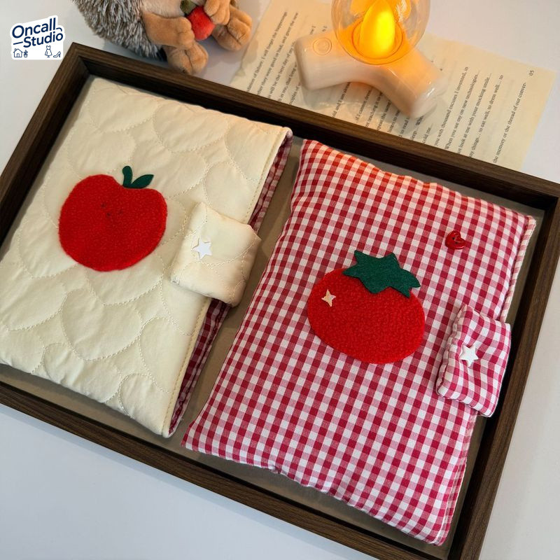กระเป๋าใส่ Kindle ลายมะเขือเทศ/แอปเปิ้ล 🍅 กันกระแทก 6-7 นิ้ว น่ารัก ใส่ e-book ได้ Cute pouch