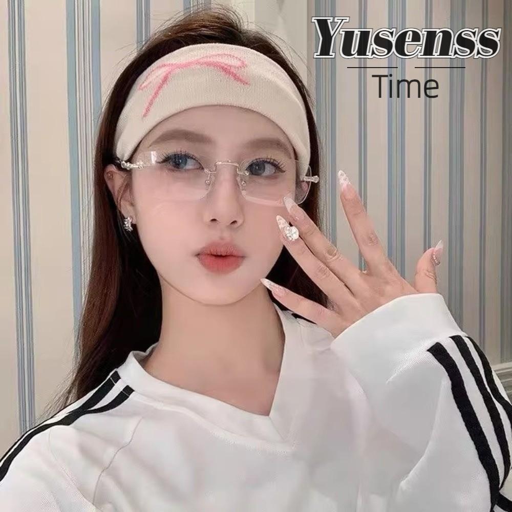 YUSEN ยางรัดผม ยืดและนุ่มนิ่ม สีทึบ เหมาะสำหรับผู้หญิง