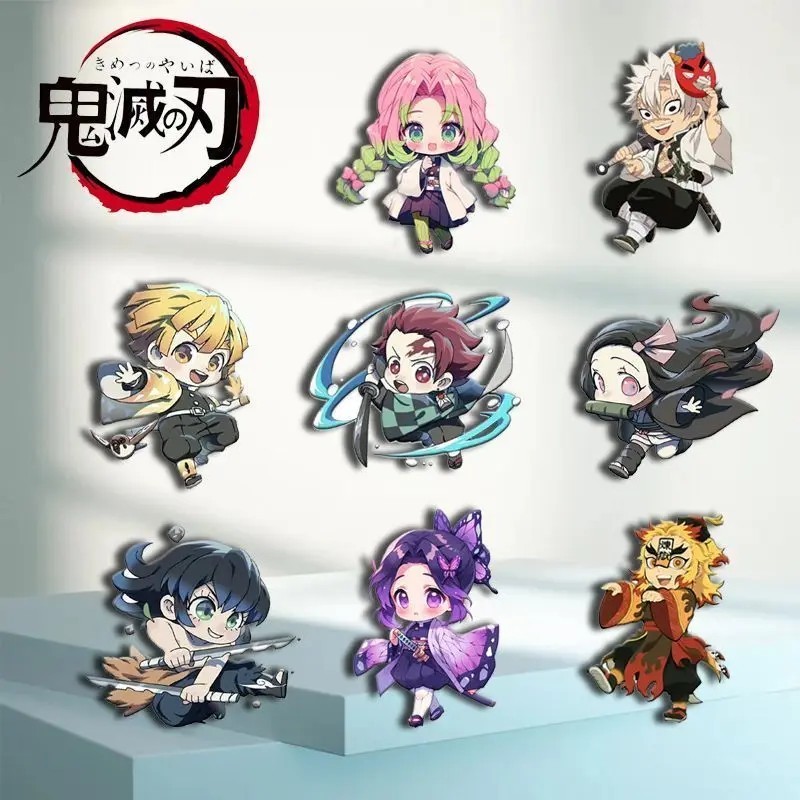 Demon Slayer Sword Kimetsu no Yaiba Tanjiro Nezuko Zenitsu Inosuke Shinobu Chibi lapel badge กระเป๋า