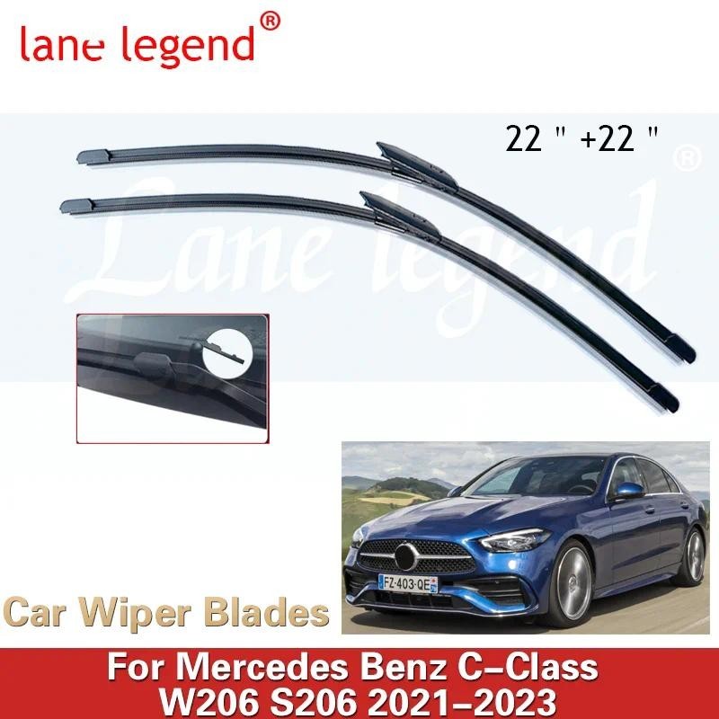 ใบปัดน้ําฝนรถยนต์สําหรับMercedes Benz C-Class W206 S206 2021 2022 2023 C180 C200 C220d C300d C300 C4