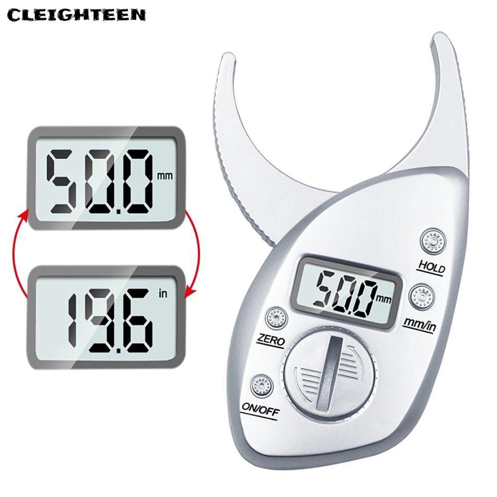 CLEIGHTEEN Body Fat Caliper Digital Skinfold Slimming ความหนา Caliper Analyzer Monitors Skinfold Cal