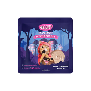 Moochie Fairy Purée มูชี่ ขนมแมวเลีย เนื้อครีมมี่ รสอร่อย ไม่เติมเกลือ แมวเลีย 15 กรัม แพ็ค 25 ซอง