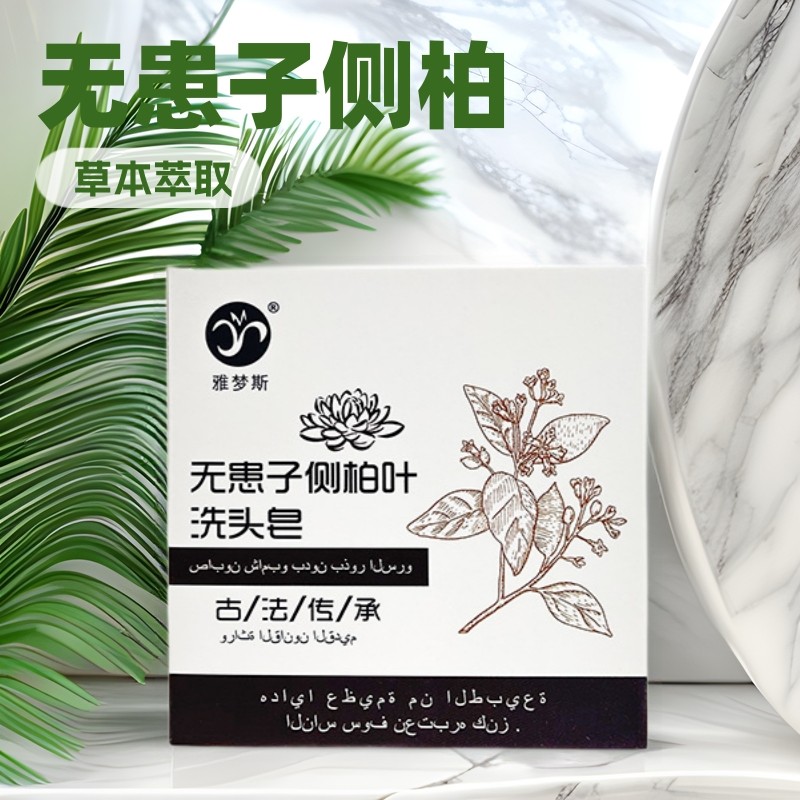 100g แชมพูสบู่ Sapindus Sapindus Cypress Leaf Polygonum Multiflorum แชมพูสบู่ High-End นุ่มพืชธรรมชา