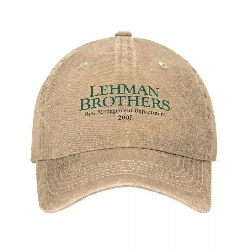 Retro Lehman Brothers Risk Management Department 2008 Trucker หมวก Unisex Distressed ล้าง Headwear ก