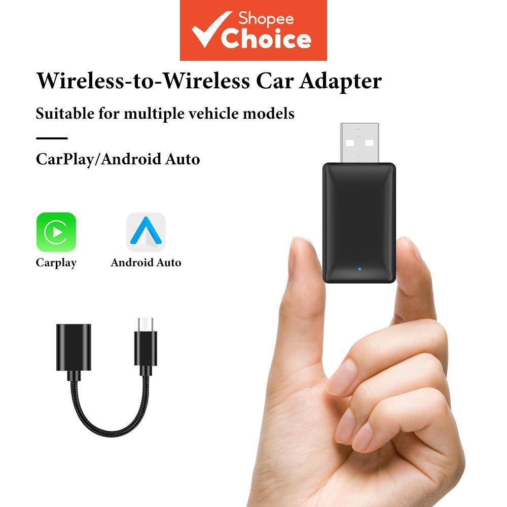 อะแดปเตอร์ CarPlay, แปลงการเชื่อมต่อแบบมีสายของ Android Auto เป็นไร้สาย, ตัวแปลง 2-in-1 สําหรับ CarP