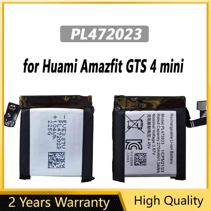 กรุณา472023 แบตเตอรี่ Li-ion สําหรับ Huami Amazfit GTS 4 mini GTS4 mini 4mini แบตเตอรี่นาฬิกาอัจฉริย