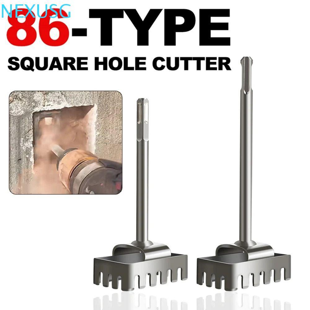 เครื่องตัดรูสี่เหลี่ยม NEXUSG, Slotting Square-handle 4 Pits Square Socket Puncher, Creative Quick C